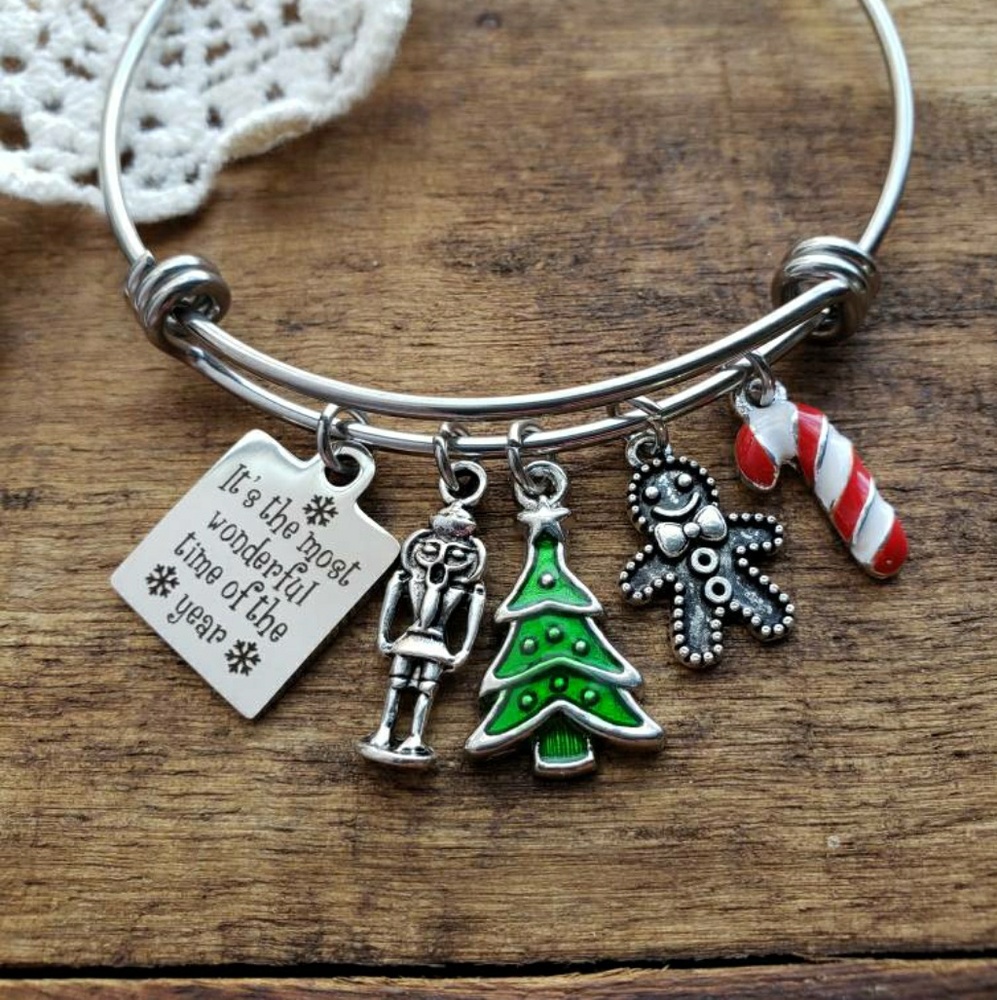 Christmas jewelry bangle bracelet